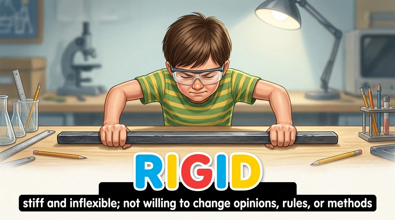 English Illustration for rigid